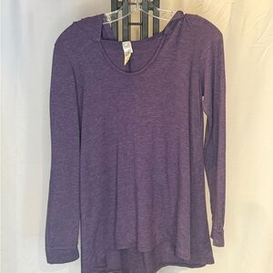 Mahina Deep‎ Purple Long Sleeve Top